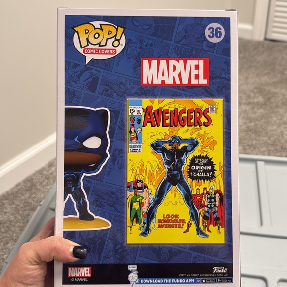 Funko POP! Comic Cover: Marvel - Avengers Black Panther Figure - Picture 5 of 6